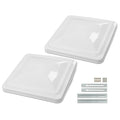 White 14" x 14" Roof Vent Cover G5236