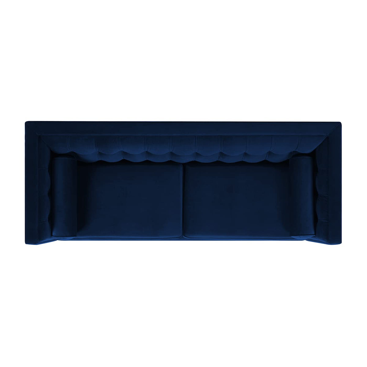 Navy Blue Velvet Tufted Sofa Y103