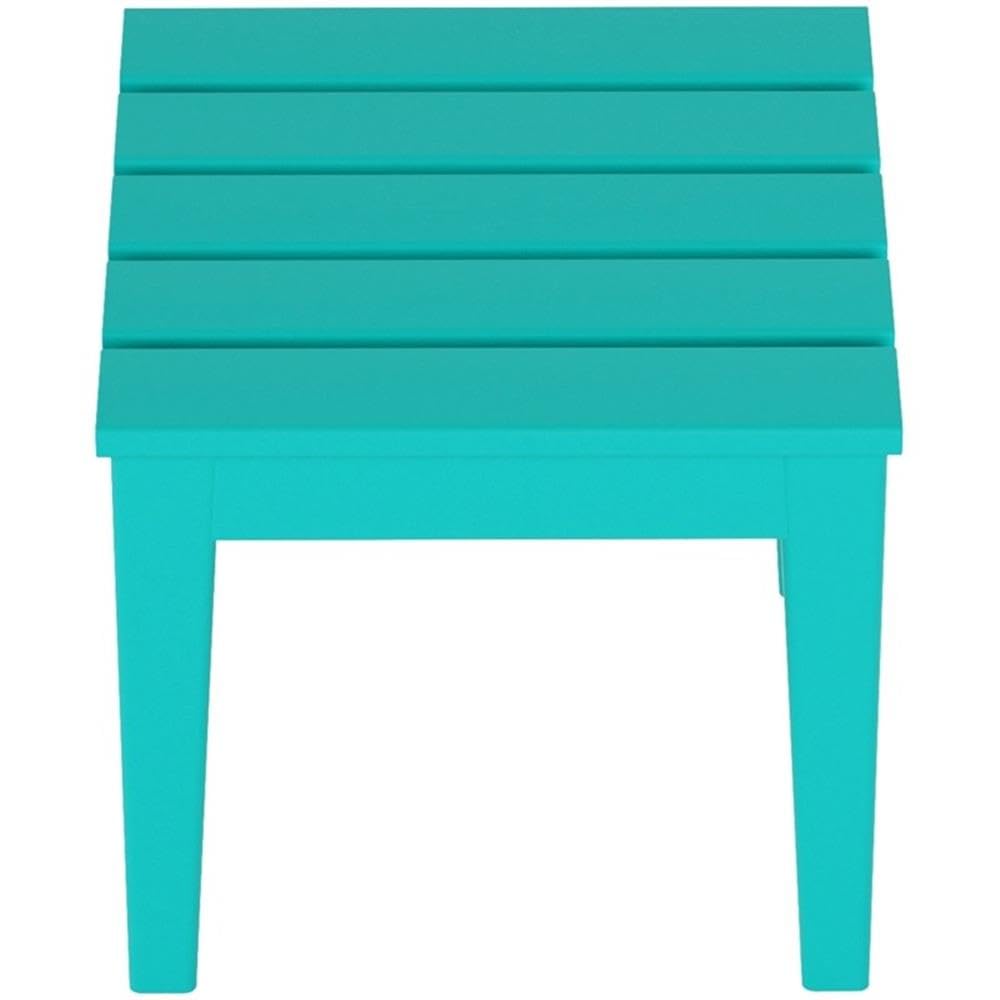 Small Weather Resistant Outdoor Side Table, Turquoise B8963