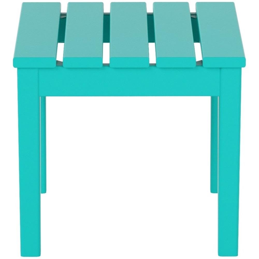 Small Weather Resistant Outdoor Side Table, Turquoise B8963