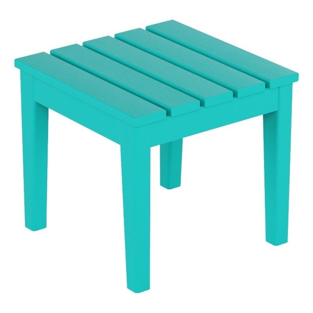 Small Weather Resistant Outdoor Side Table, Turquoise B8963