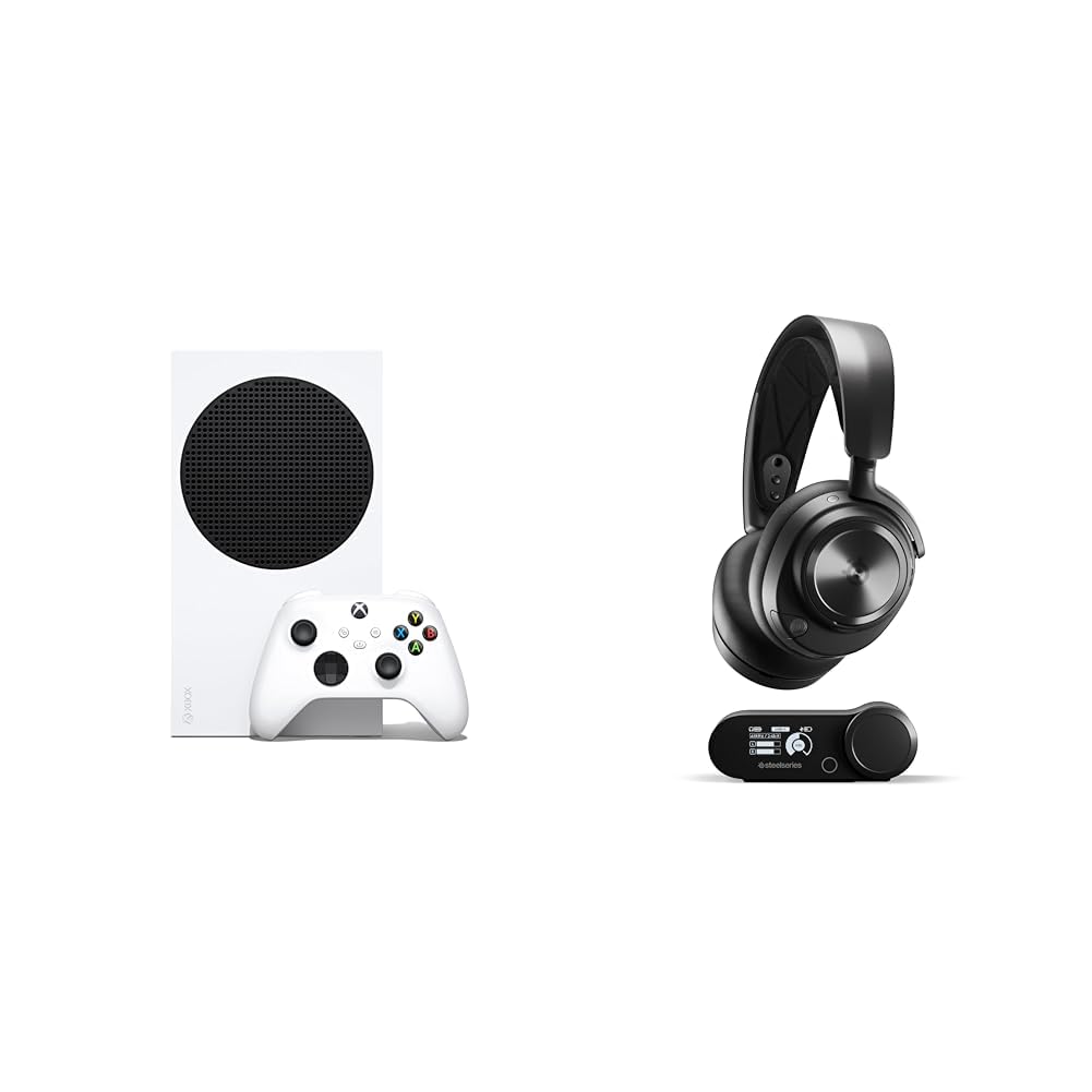 Xbox Series S 512GB All Digital Gaming Console Robot White Wireless Gaming Headset Bundle H686709