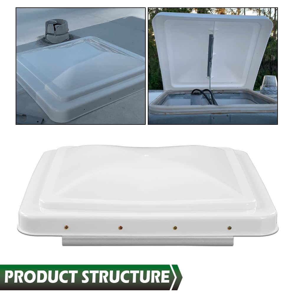 White 14" x 14" Roof Vent Cover G5236
