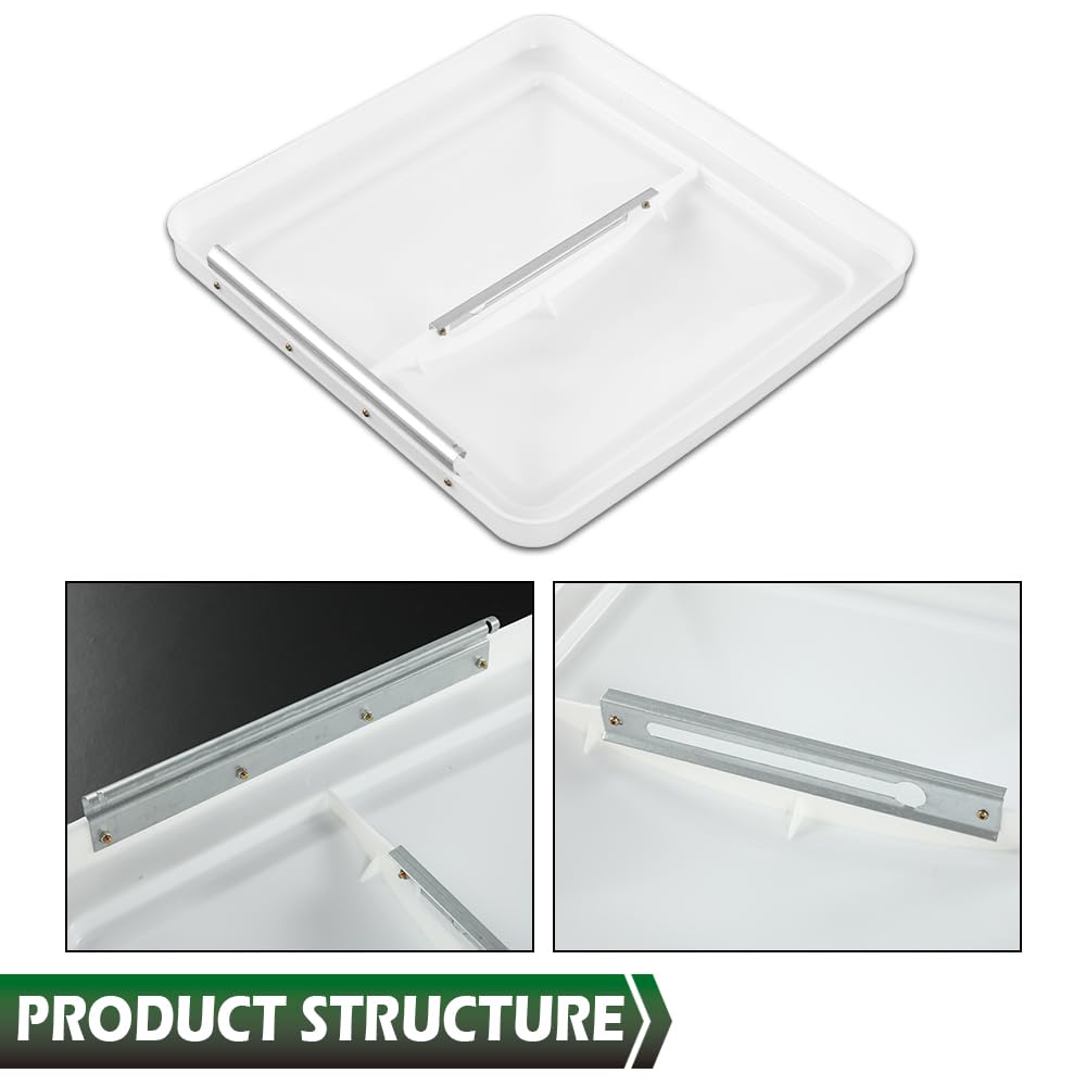 White 14" x 14" Roof Vent Cover G5236