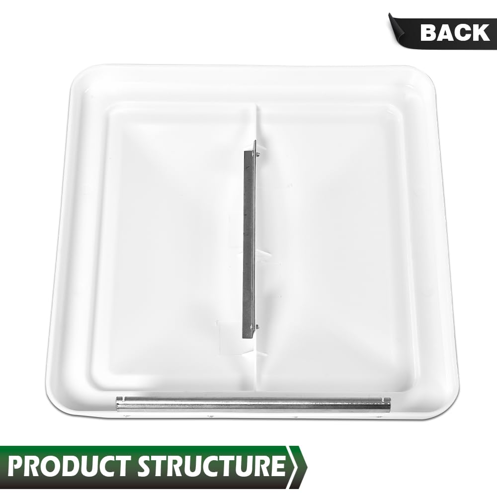 White 14" x 14" Roof Vent Cover G5236