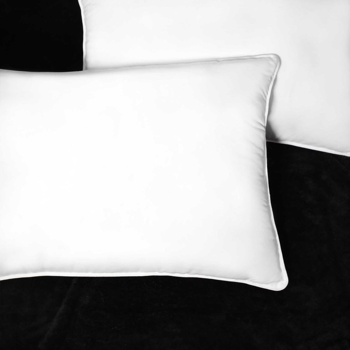 Down Alternative Pillow Set, Soft Microfiber Shell, Set of 2, King Size I28080