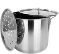 40QT Stainless Steel Stock Pot with Lid E72203