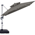 Cantilever Double Top Outdoor Offset Umbrella with 360° Rotation K303