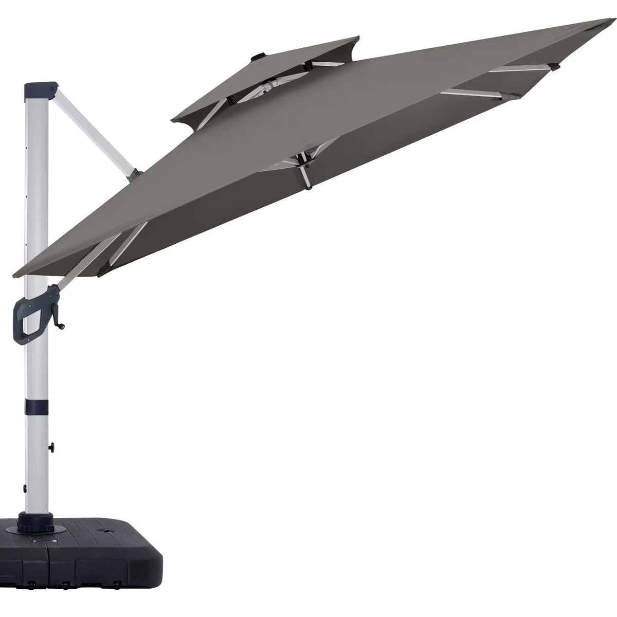 Cantilever Double Top Outdoor Offset Umbrella with 360° Rotation K303