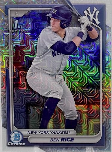 2024 Bowman Chrome Ben Rice Mega Box Mojo Refractor MLB Baseball Trading RC Rookie Card #BCP186 I11613