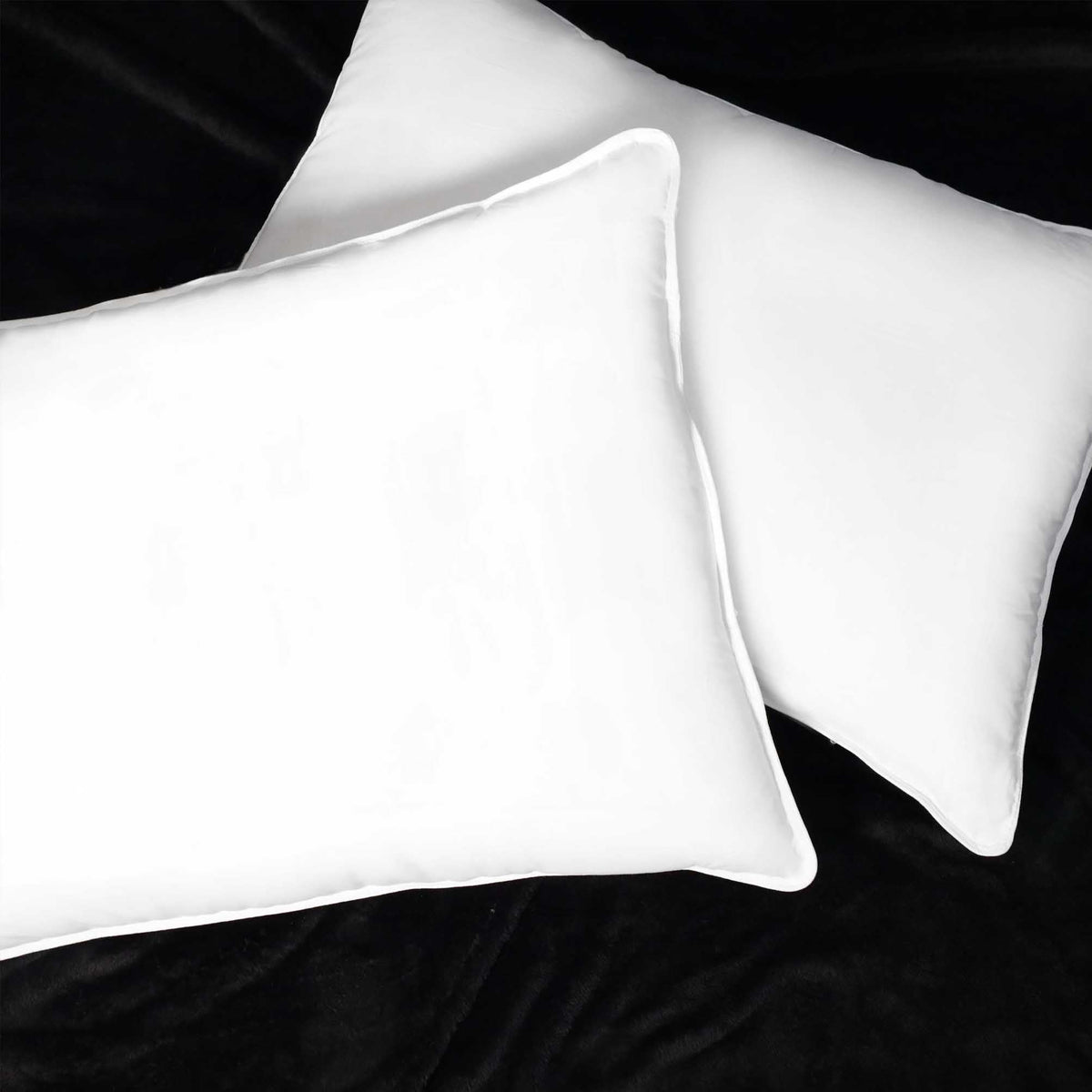 Down Alternative Pillow Set, Soft Microfiber Shell, Set of 2, King Size I28080