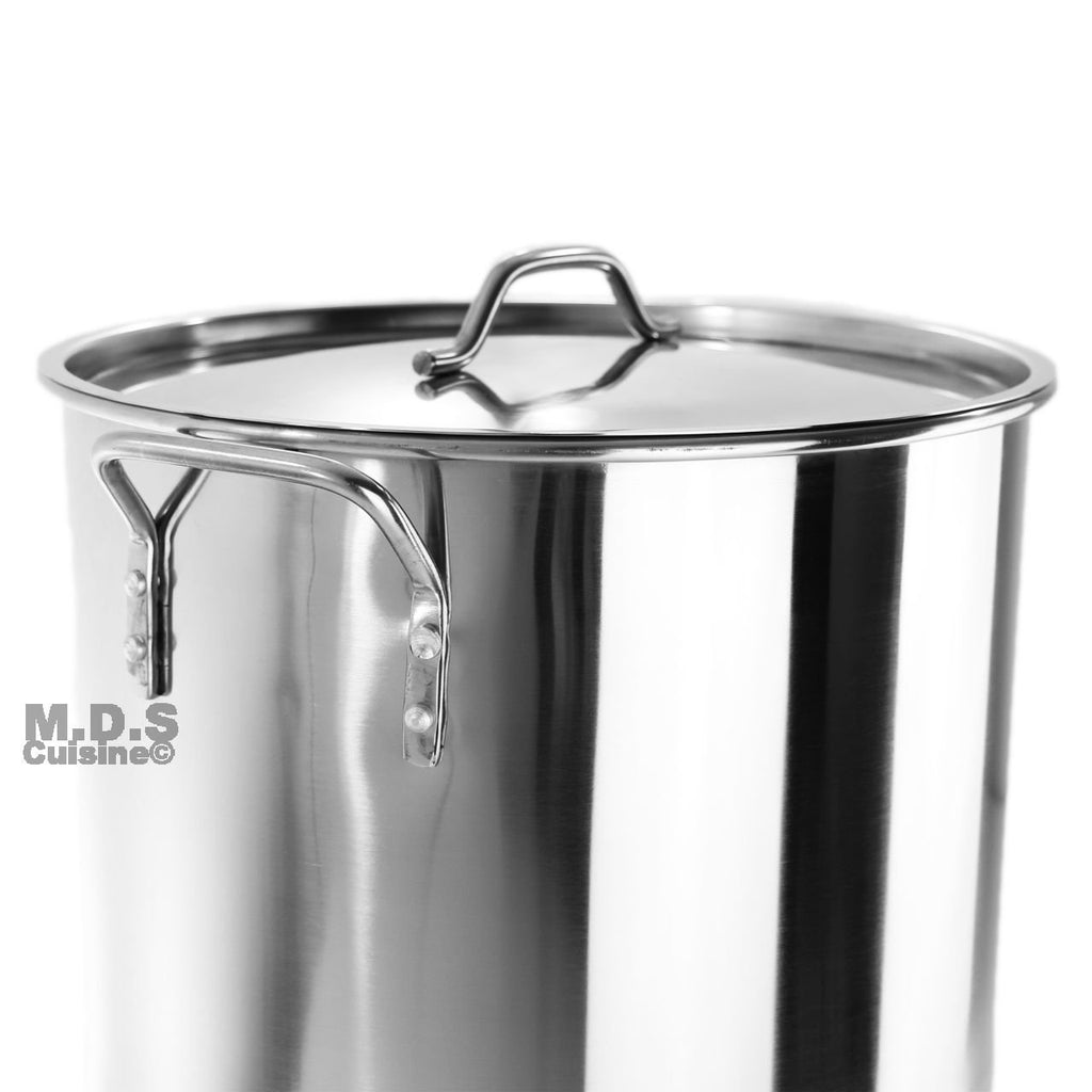 40QT Stainless Steel Stock Pot with Lid E72203