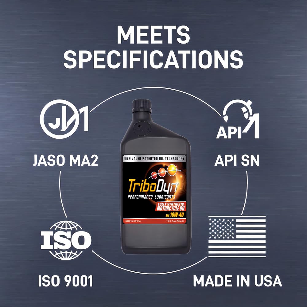 10W-40 Full Synthetic Motorcycle Oil 1 Gallon V2706