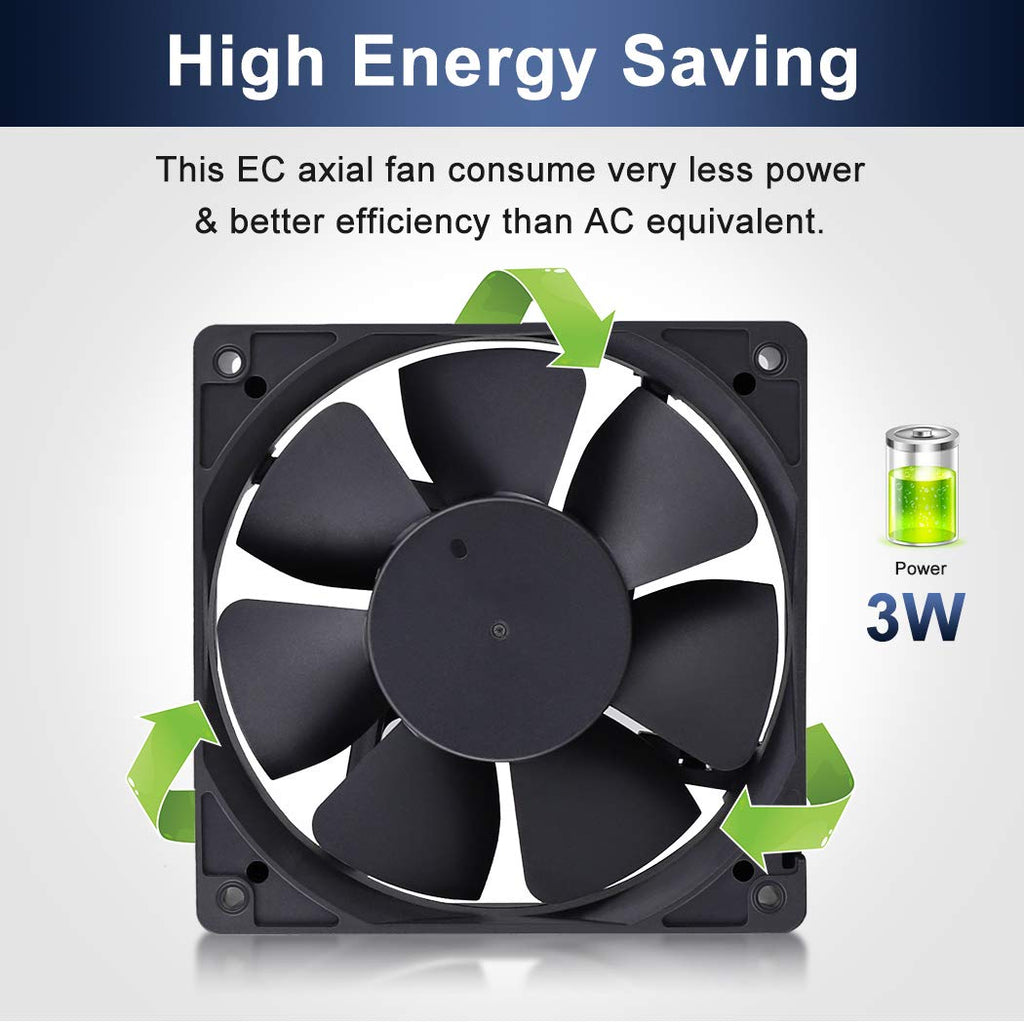 80mm 120mm AC Cooling Fan 2 Pack Z9872