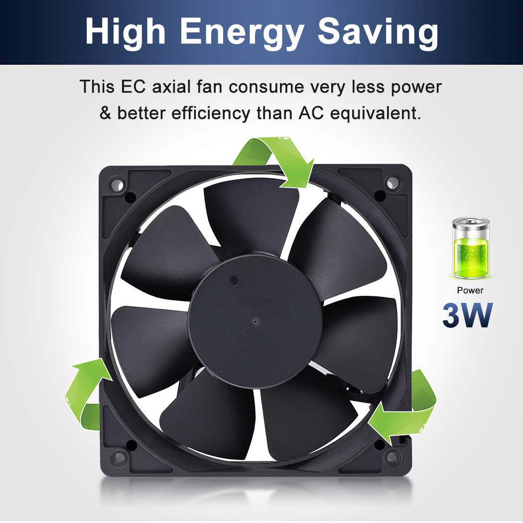 80mm 120mm AC Cooling Fan 2 Pack Z9872