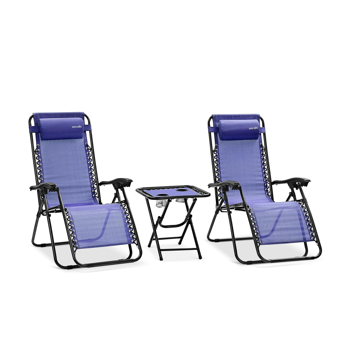 Zero Gravity Lounge Chair Set with Table T49075