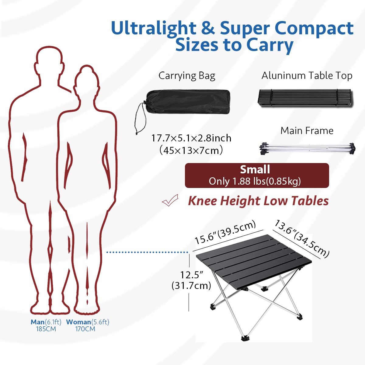 Portable Aluminum Camping Table F843