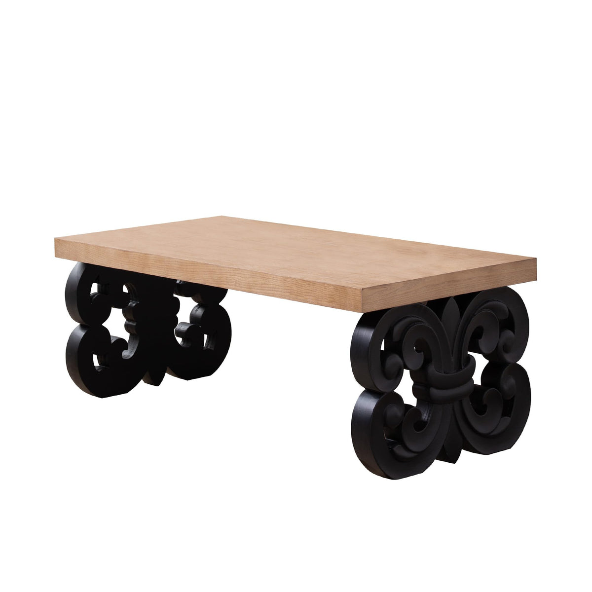 Rectangle Coffee Table with Wood Top Q976997