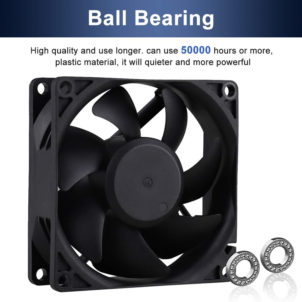 80mm 120mm AC Cooling Fan 2 Pack Z9872