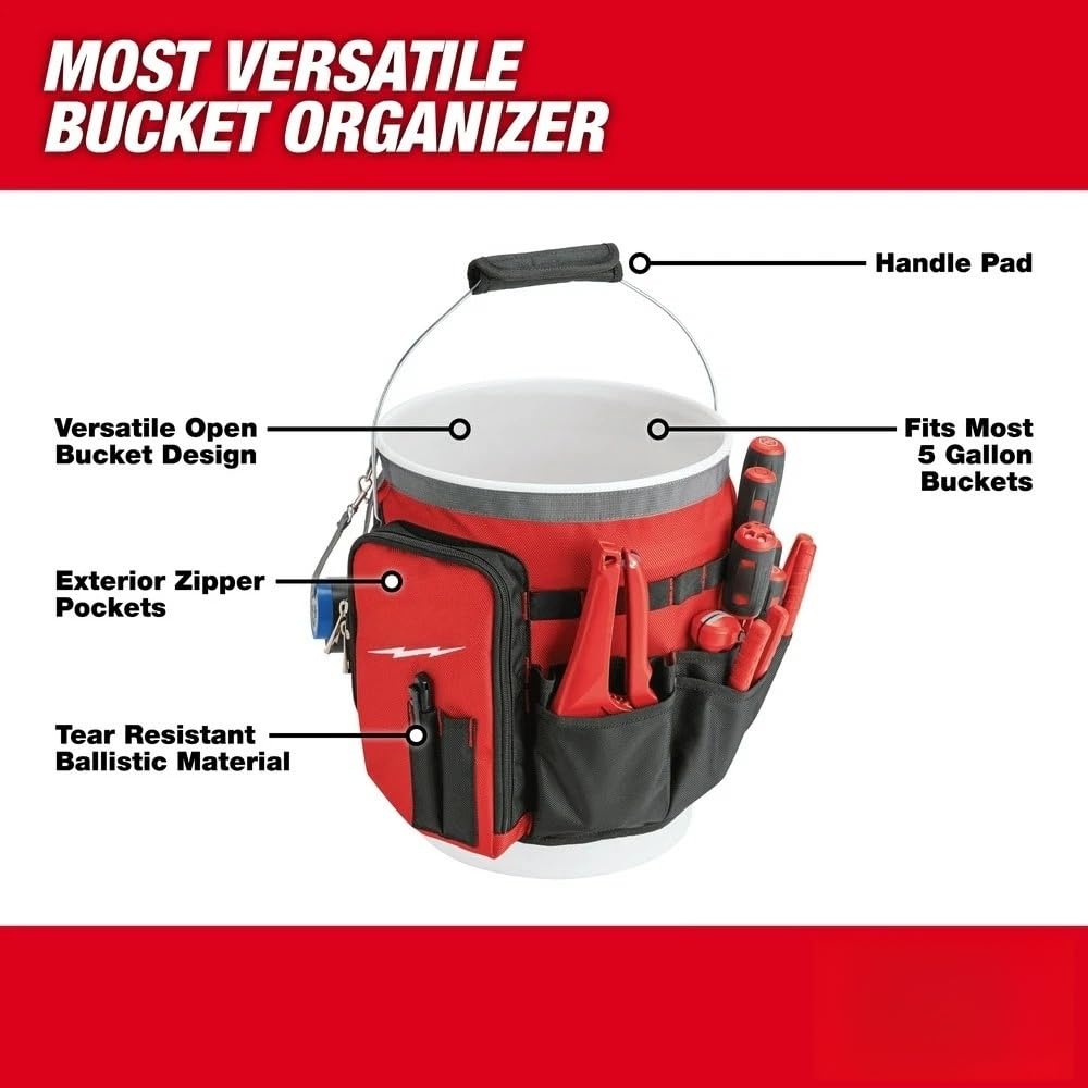 10-Inch Open Bucket Tool Bag D210315