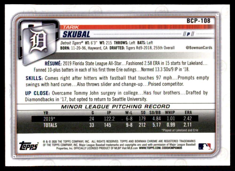2020 Bowman Chrome Prospect Mega Box Baseball Q478670