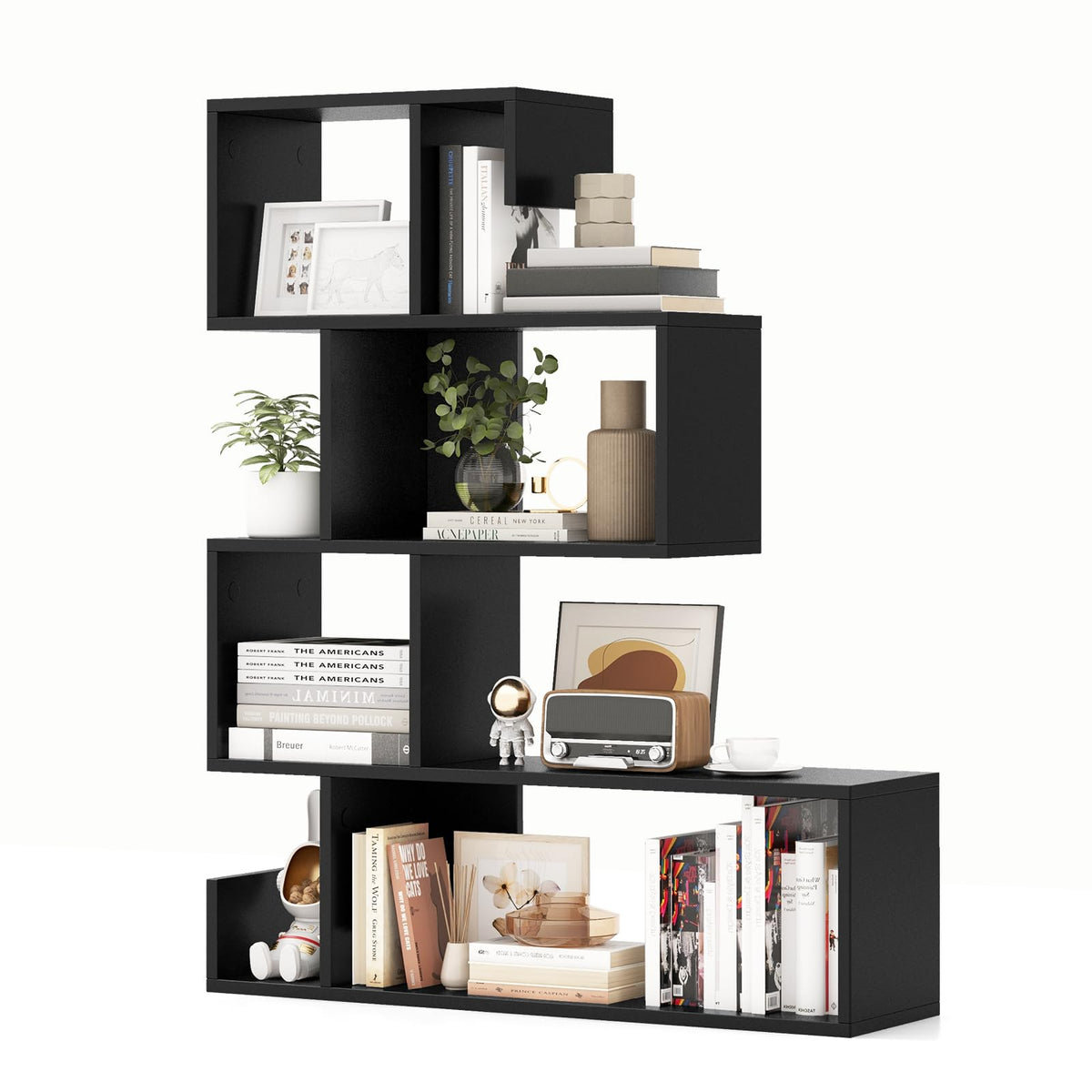5-Tier Geometric Bookshelf B69478