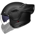 Matte Black Full Face Modular Motorcycle Helmet I98677