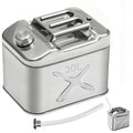 5 Gallon 304 Stainless Steel Oil Storage Can with Spout K48625