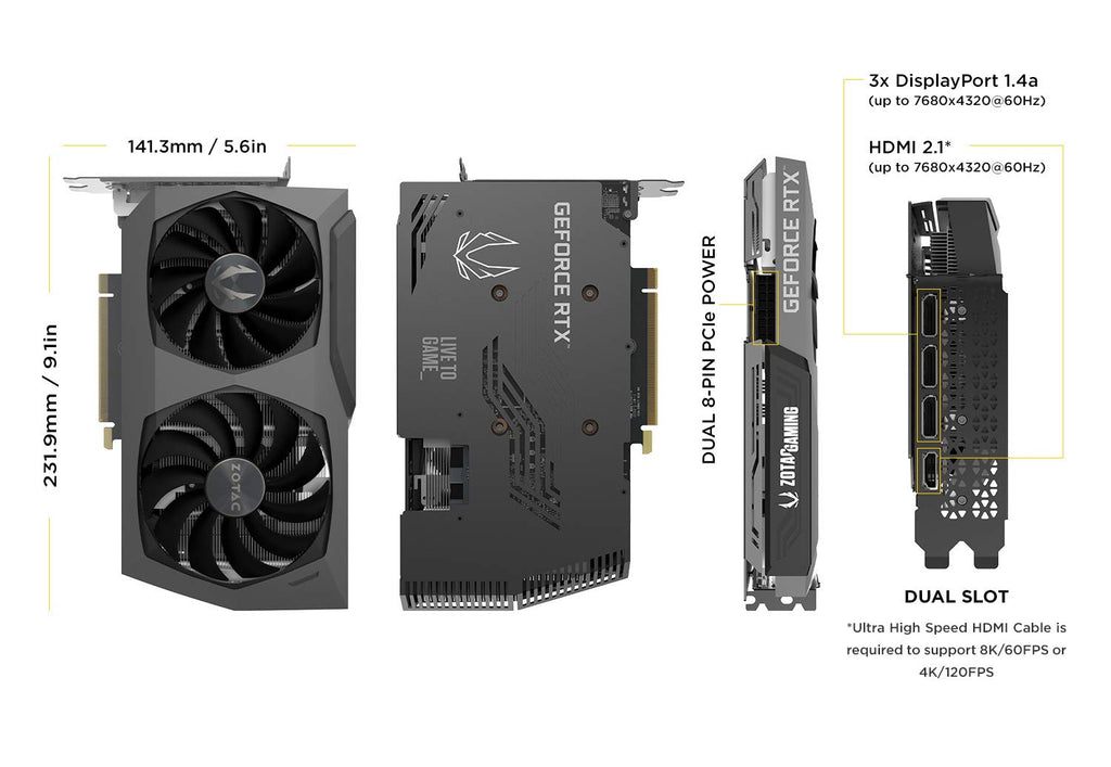 GeForce RTX 3070 8GB GDDR6 Graphics Card V746727