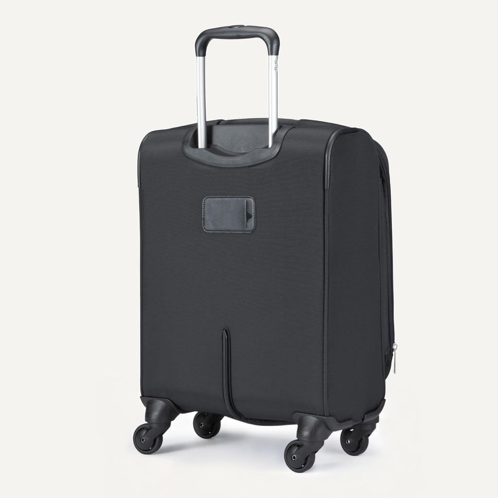 18" Medium Expandable Softside Suitcase with Spinner Wheels, Black T333