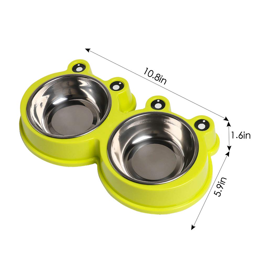 Stainless Steel Non-Slip Double Pet Feeder D362188