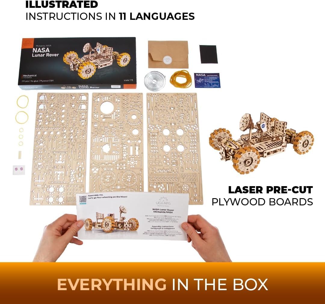 3D Wooden Mechanical Puzzle 319-Parts M62230