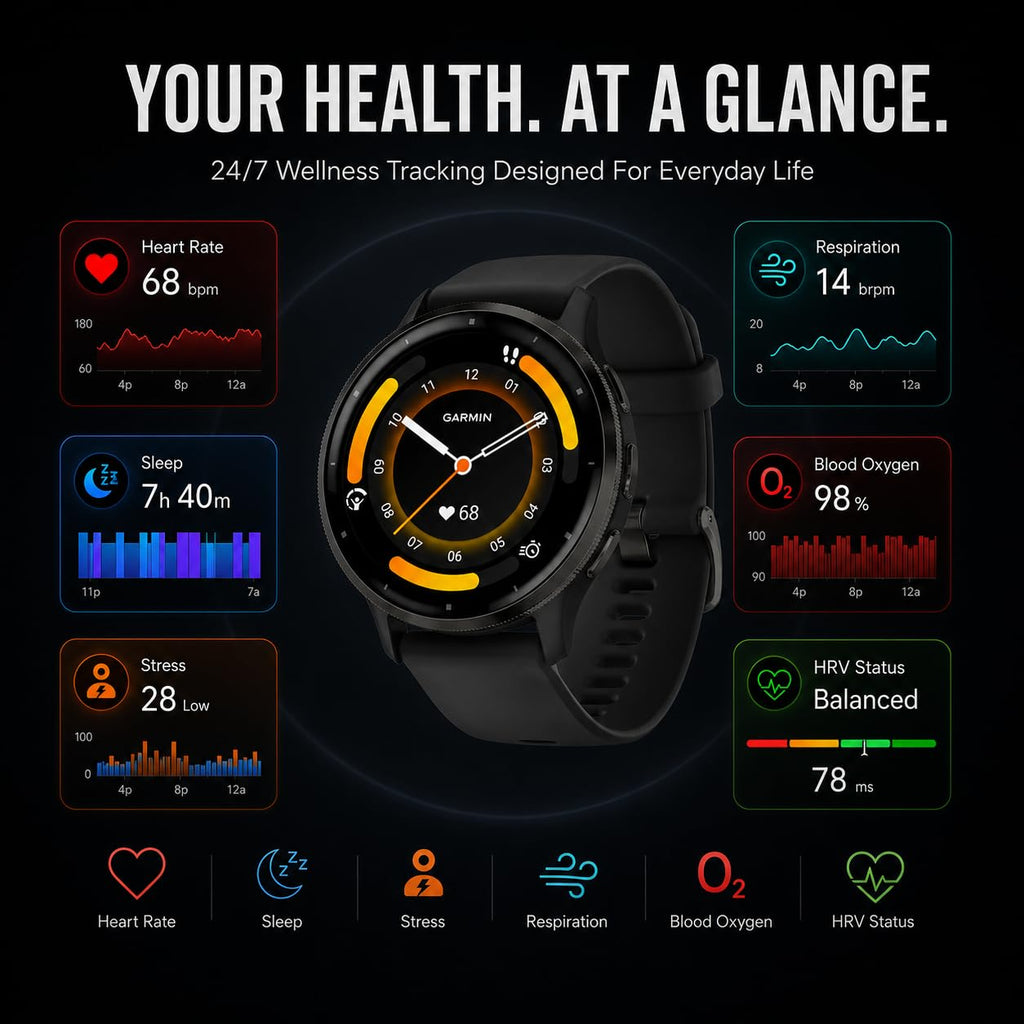 Black 45mm GPS Smartwatch O804