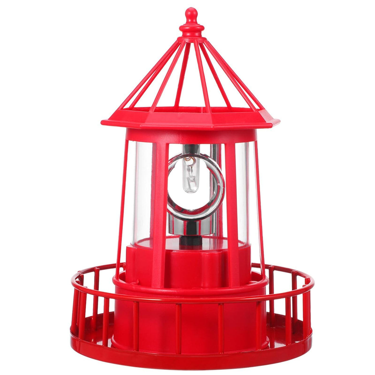 Solar Powered Rotating Lighthouse Garden Light Z313