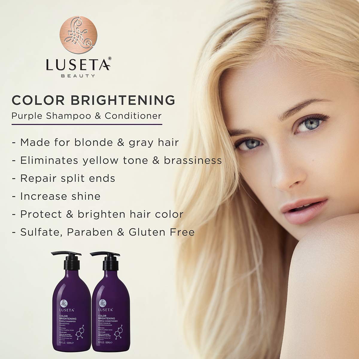 Purple Shampoo & Conditioner Set 16.9 oz F720