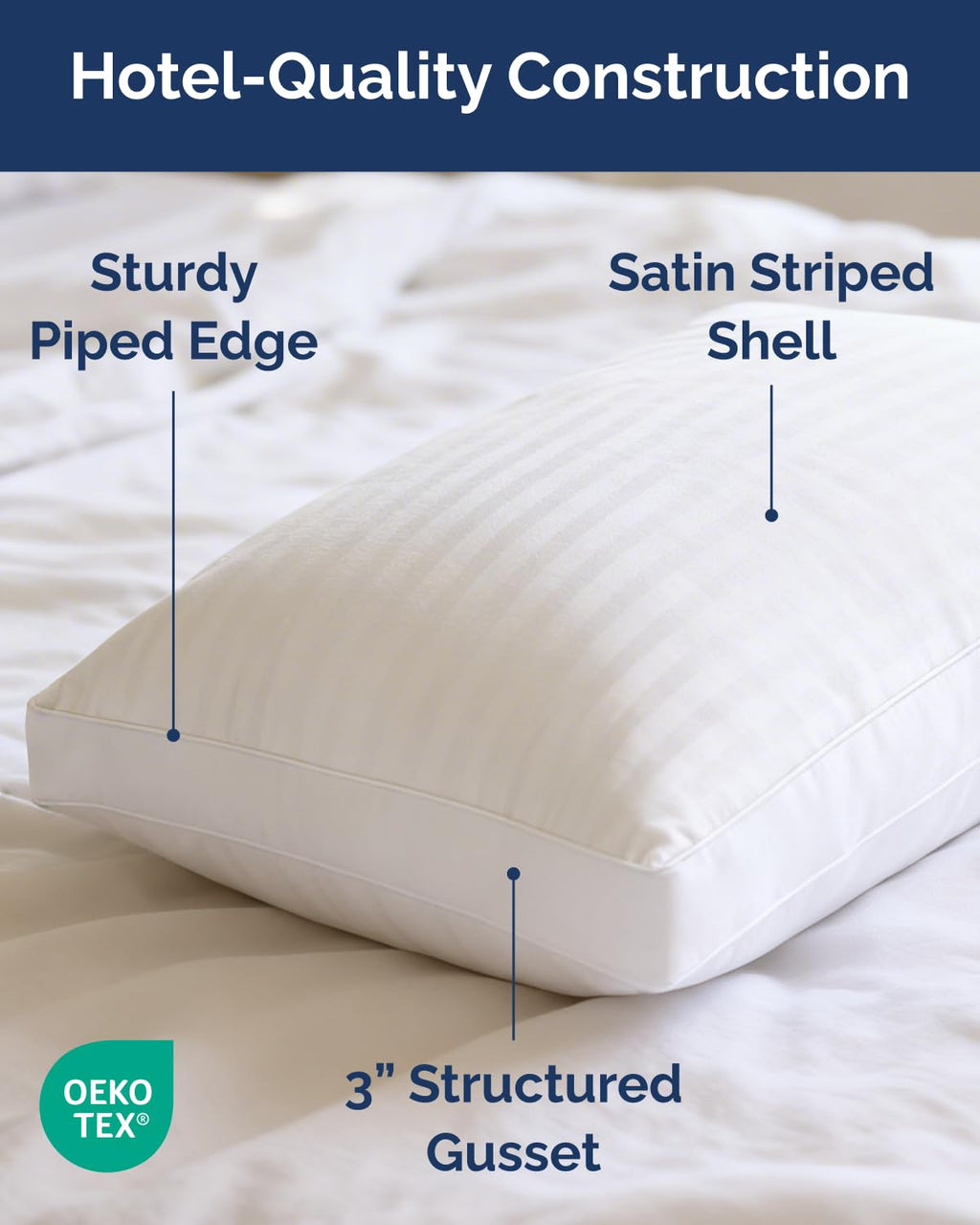 King Size Gusset Pillows Set of 2 M662