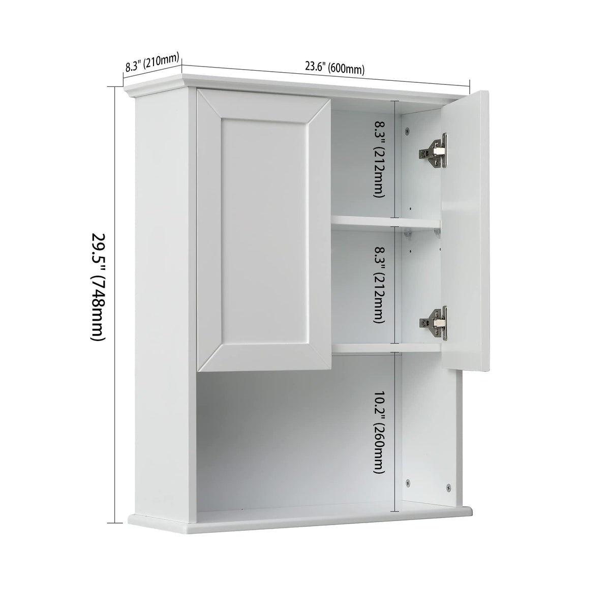 Bathroom Wall Medicine Cabinet with Soft-Close Hinges R82316