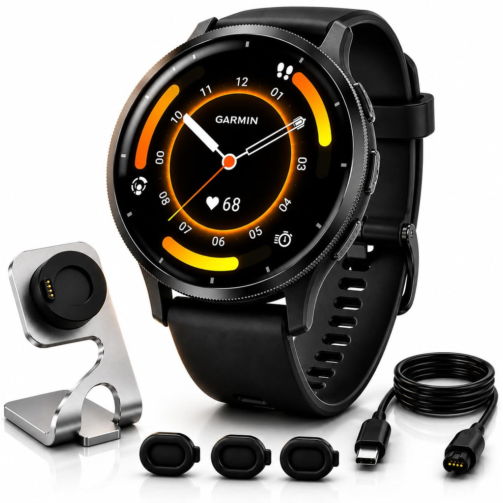 Black 45mm GPS Smartwatch O804
