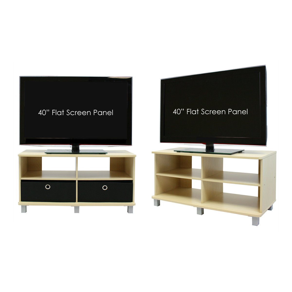 Espresso Brown Entertainment Center with 2 Bin Drawers C12422