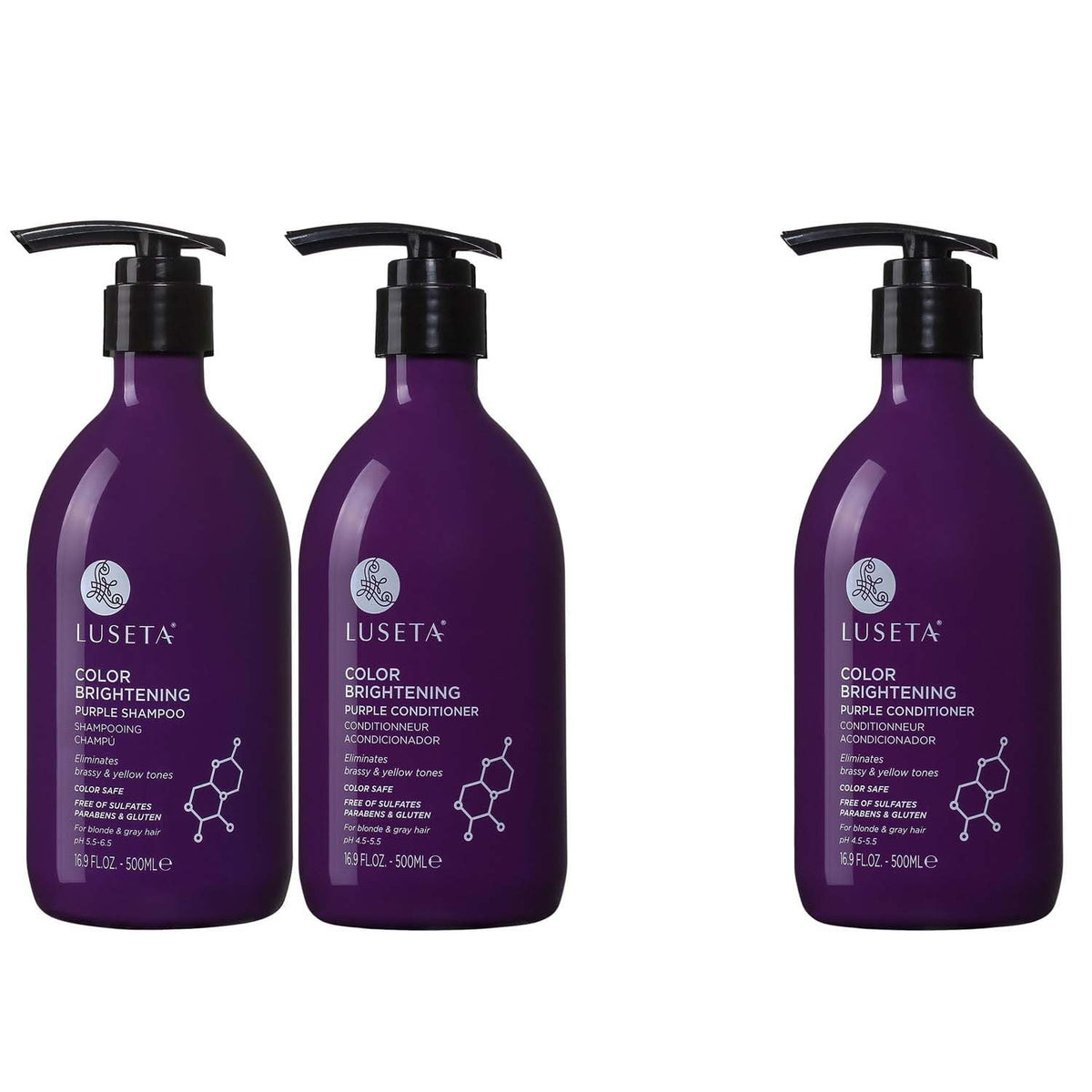 Purple Shampoo & Conditioner Set 16.9 oz F720