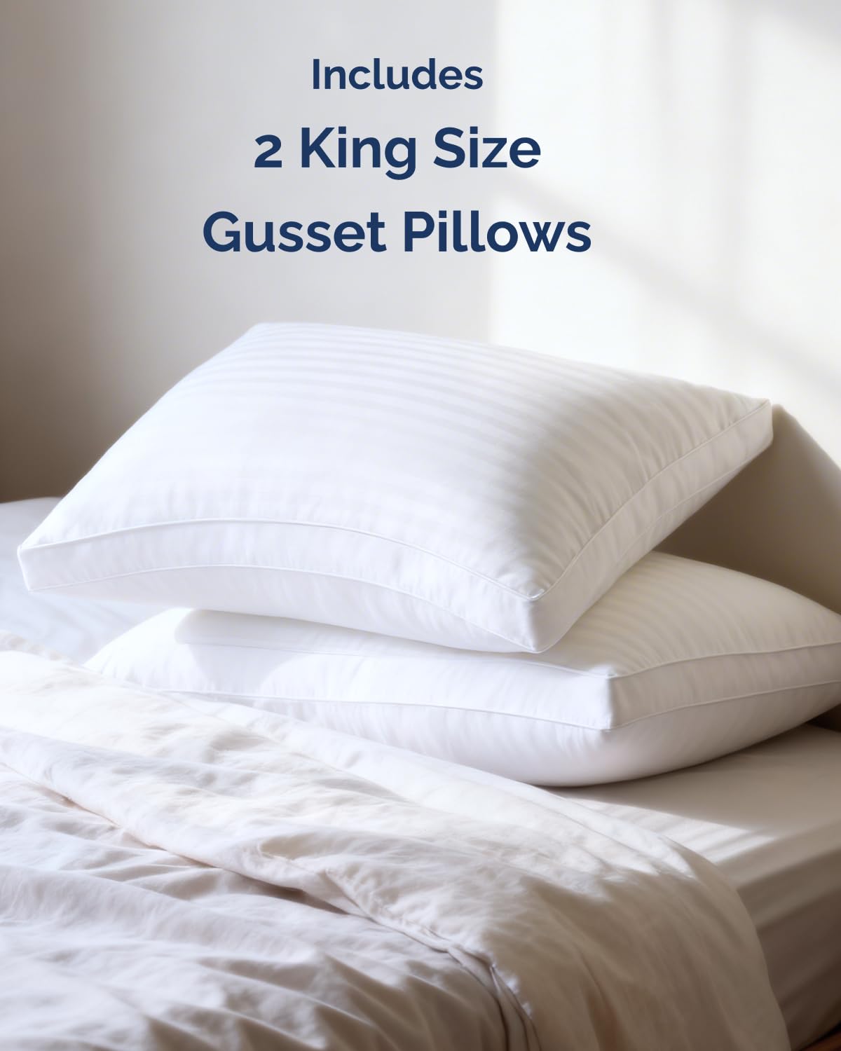 King Size Gusset Pillows Set of 2 M662