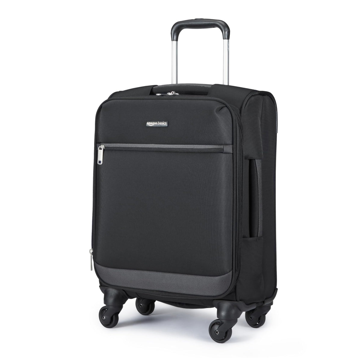 18" Medium Expandable Softside Suitcase with Spinner Wheels, Black T333