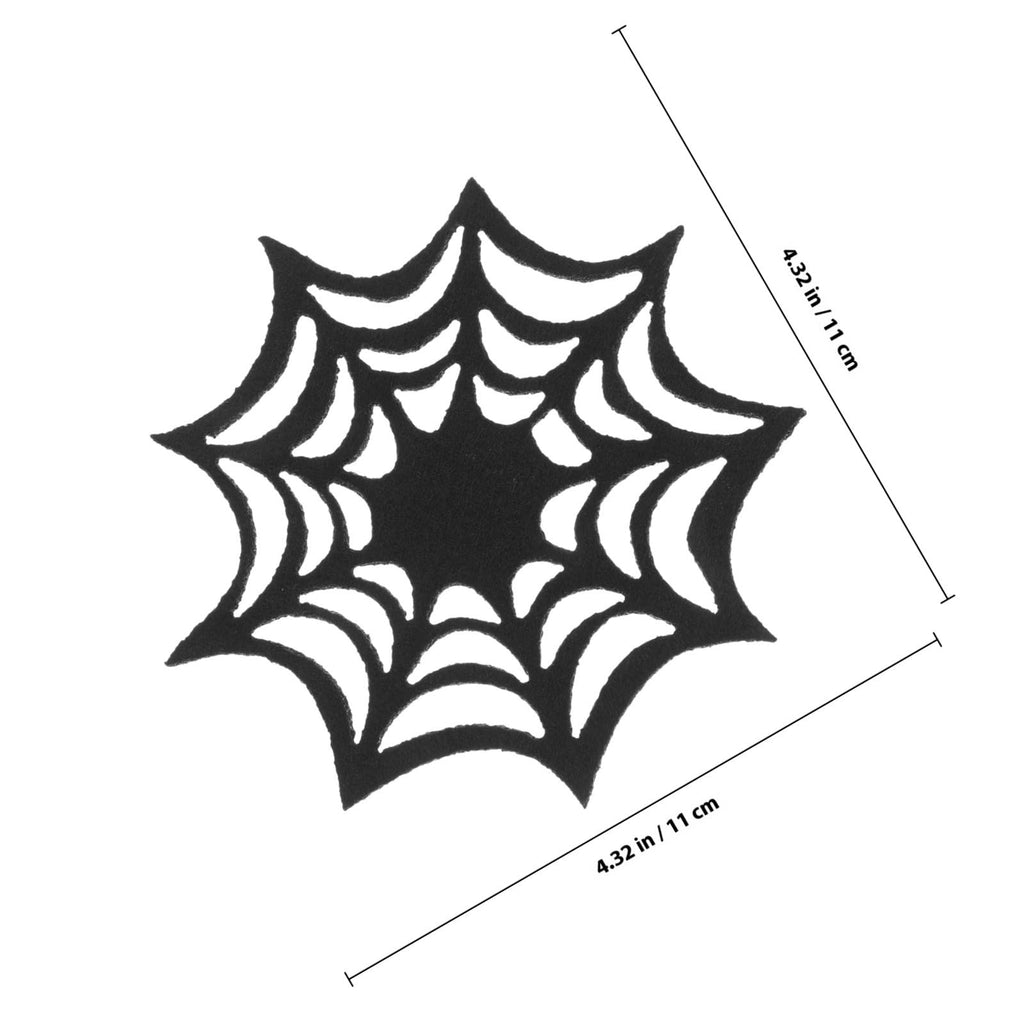 Halloween Spider Web Coasters Set G548