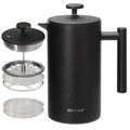 French Press Coffee Maker, 304 Grade Stainless Steel Insulated, 34oz, Black H124246