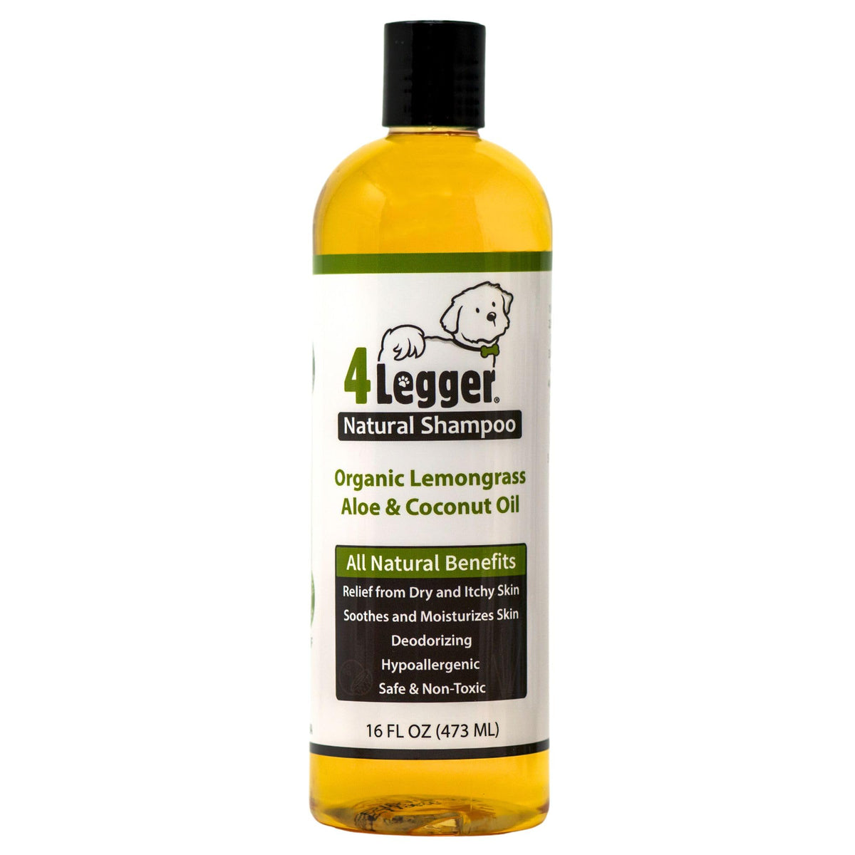 Certified Organic Hypoallergenic Dog Shampoo with Aloe and Lemongrass 16 oz N609486