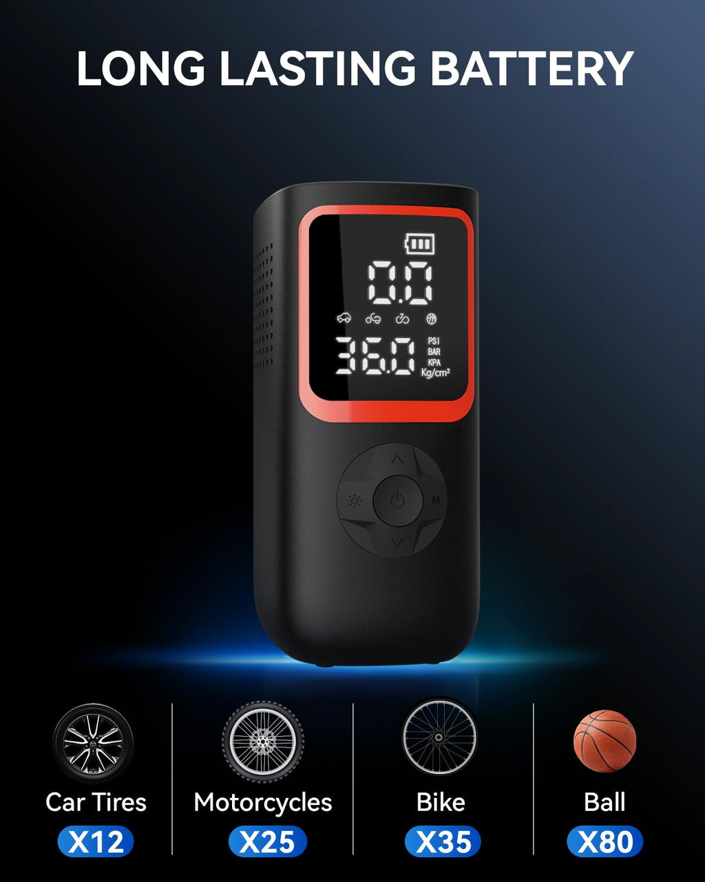 150PSI Portable Tire Inflator Air Pump U716