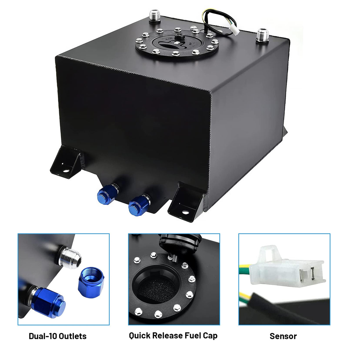 5 Gallon Aluminum Fuel Tank with Level Sender V472