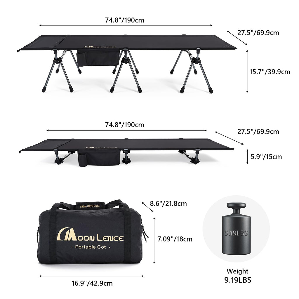Height Adjustable Folding Camping Cot Q3589