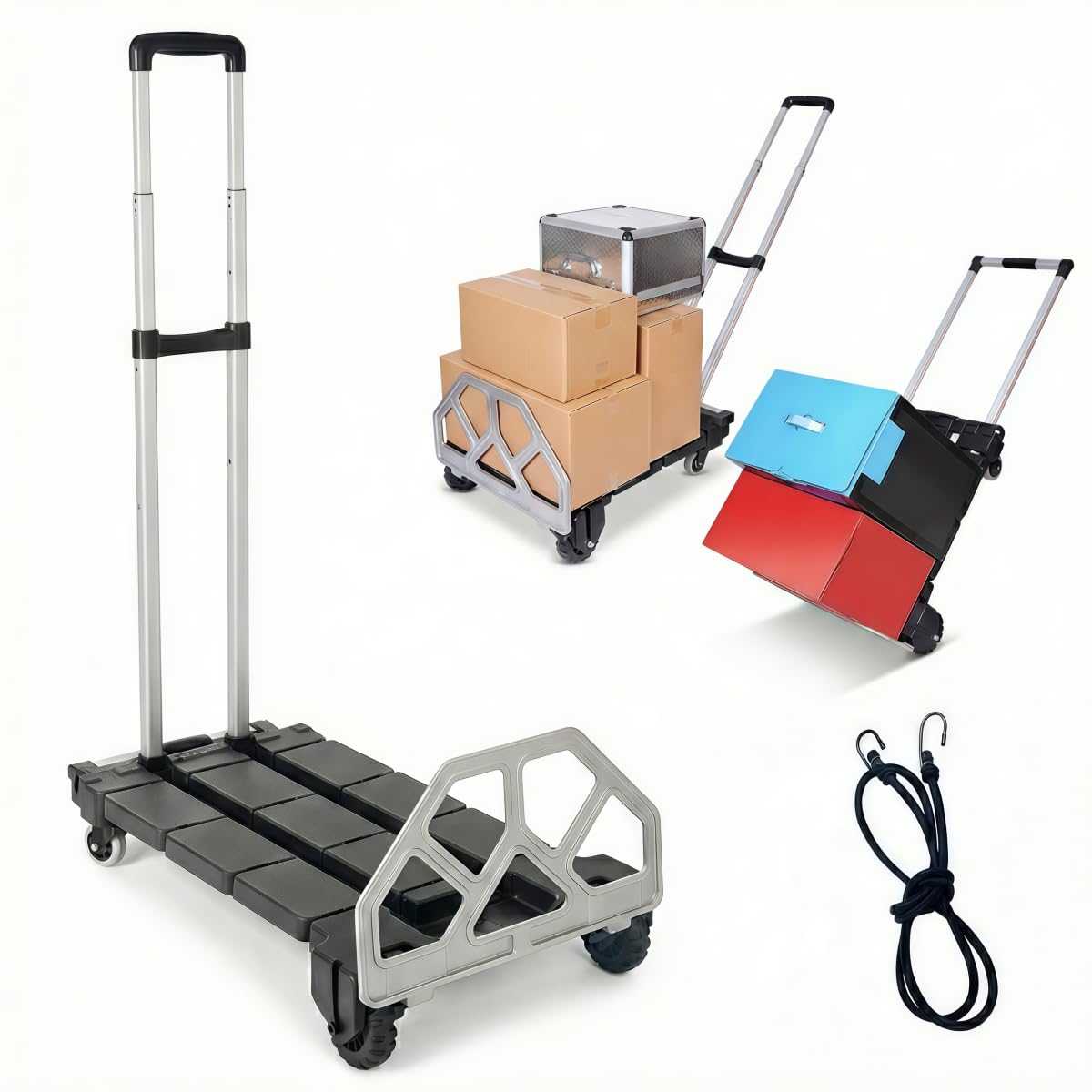 3-in-1 Folding Hand Truck 500 lbs Capacity Y6486