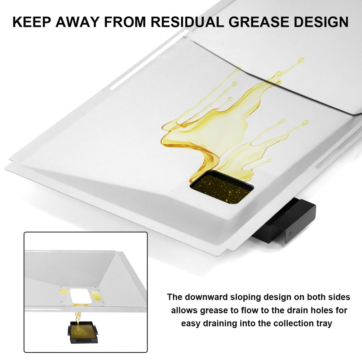 Adjustable Grease Tray for Gas Grills B9195